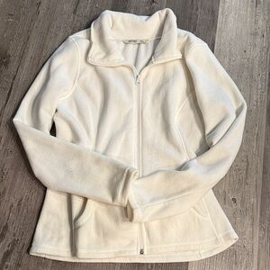 Old Navy Cream Full-Zip Teddy Fleece Jacket